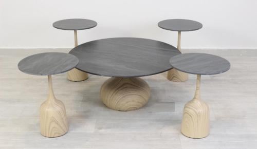 طقم طاولات 5 قطع بورسلان