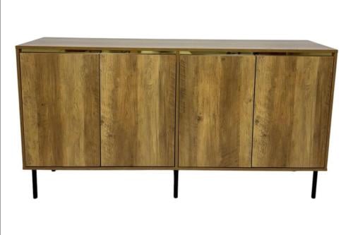 دولاب بوفية بعدة تخزين خشبي