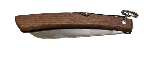 سكين أم وعل ستانلس ستيل مقاس 12 خشب زان