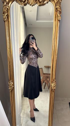 فستان صيفي مشجر بخامه خفيفه مناسبه للصيف