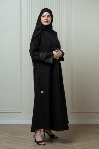 A-line abaya with inner lining