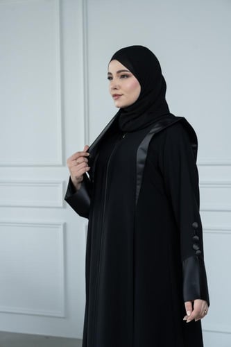 عباية قماش انترنت نص كلوش
