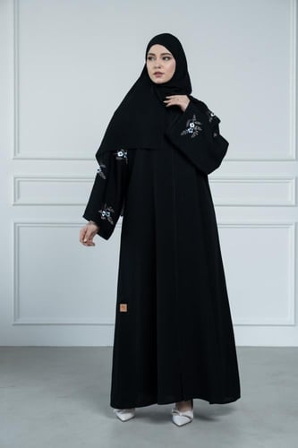 عباية تطريز ورود