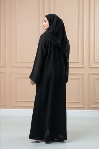 عباية تطريز خطوط يدوي