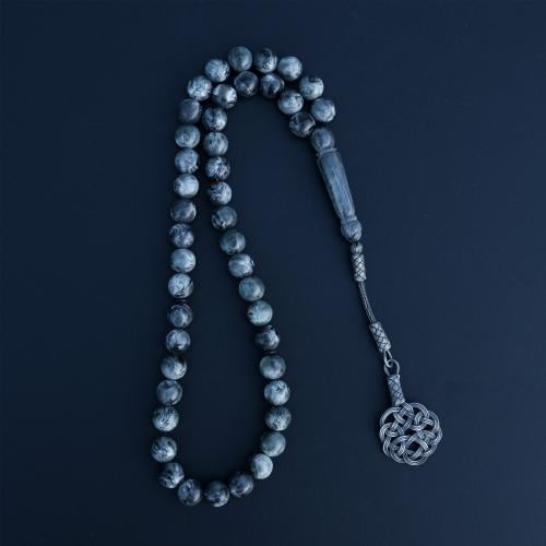 سبحة يُمناك رمادي فضه