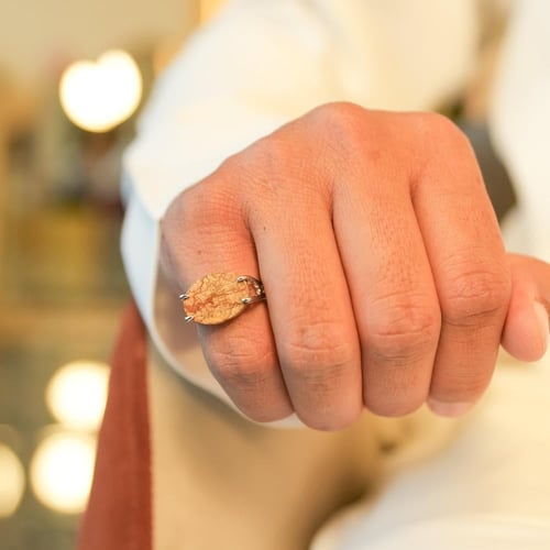 خاتم يمناك خشبي فاتح 232