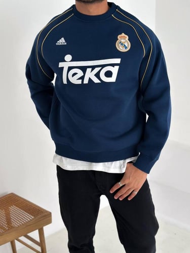 سويتر ريال مدريد الكلاسيكي الأزرق إصدار TEKA | لور...