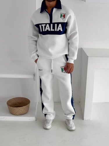 طقم شتوي ايطالي أنيق باللون الأبيض | لورد