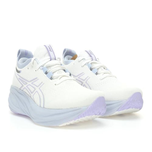 حذاء ASICS GEL-NIMBUS 26 – إصدار White/White النقي