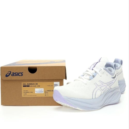 حذاء ASICS GEL-NIMBUS 26 – إصدار White/White النقي