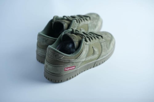 حذاء Nike Dunk Supreme أخضر زيتوني بستايل نادر وجر...