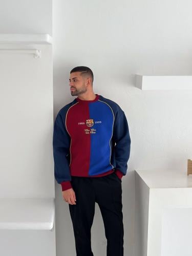 سويتر برشلونة الكلاسيكي الفخم إصدار 1989-1999 | لو...