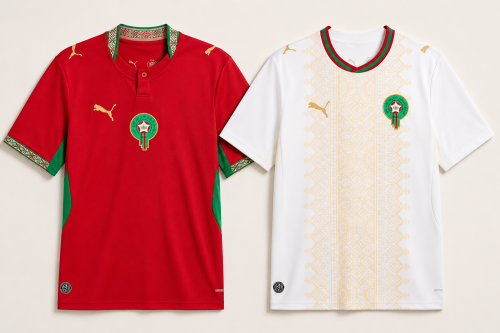 قميص المنتخب المغربي الأساسي والاحتياطي | إصدار ال...