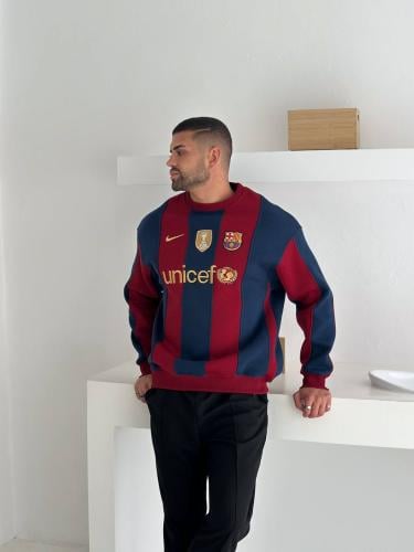 سويتر برشلونة الكلاسيكي بخطوط البلوغرانا | لورد