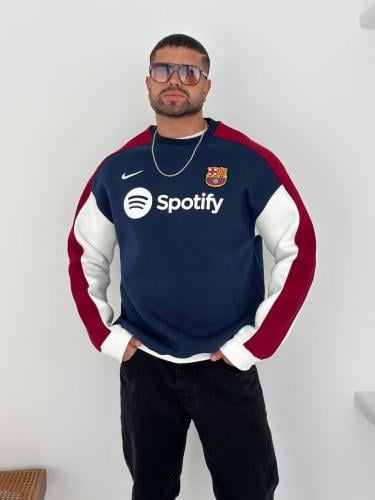 سويتر برشلونة الشتوي بتصميم Spotify الرسمي | لورد