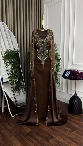 مخورامارتي تطريز يدوي فاخر خامة شيفون جورجيت + تفت...