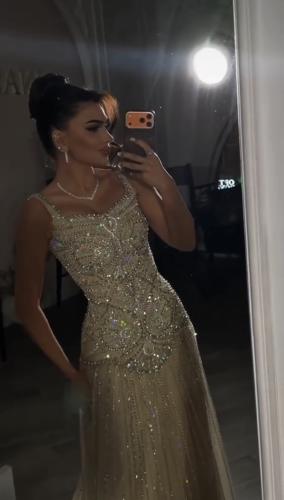 فستان سهره خرز لونين