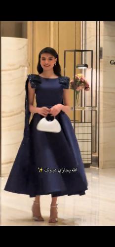 فستان فرح اخت العريس كحلي