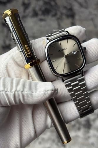 ساعة كاسيو و قلم كارتير