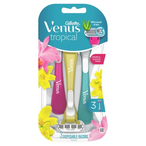 Gillette Venus Tropical women's disposable razors...
