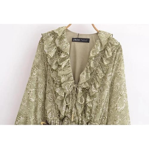 فستان طويل بحزام