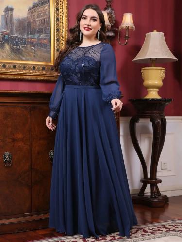 فستان شيفون طويل