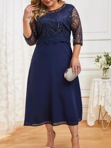 فستان كوتيل مطرز