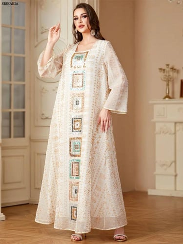 فستان مرقع بالترتر