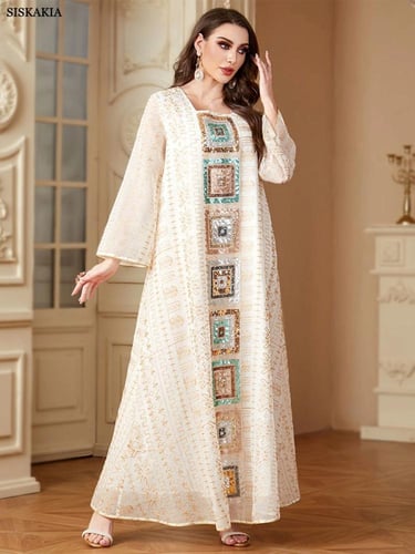 فستان مرقع بالترتر