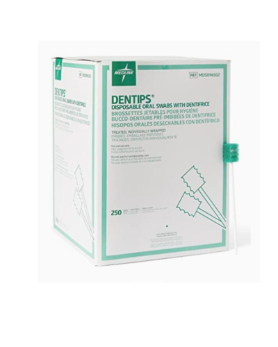 أعواد تنظيف الفم واللسان Medline Dentips بنكهة النعناع