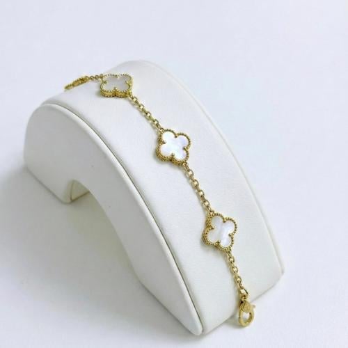 Van Cleef white steel bracelet