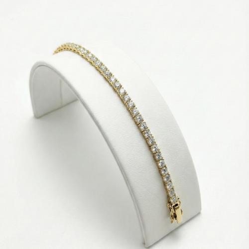 Gold tennis bracelet