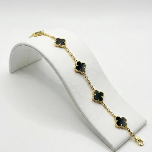Van Cleef black steel bracelet