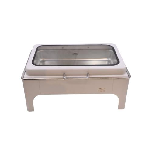 سخان سفنديش 1/1 مستطيل ابيض غطاء زجاج (SH2652)