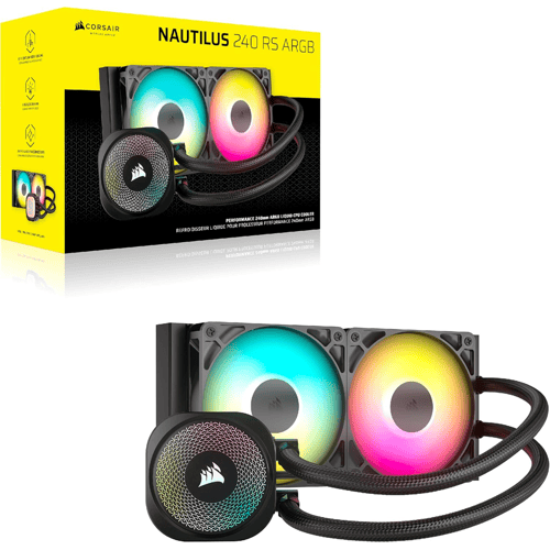 CORSAIR NAUTILUS 240 black RS ARGB مبرد مائئي