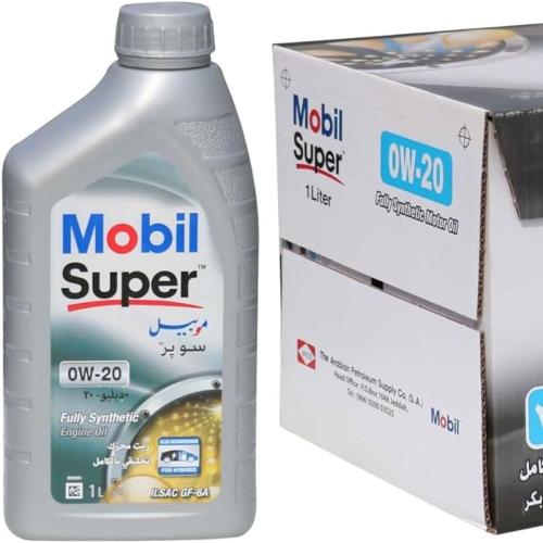 زيت موبيل سوبر 0W-20 تخليقي بالكامل – كرتون 12 لتر...