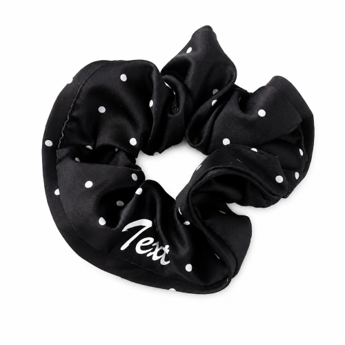 Polka Dot Scrunchie – Midnight