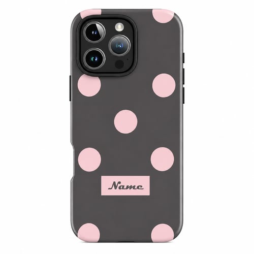Blush Dot Personalized Case