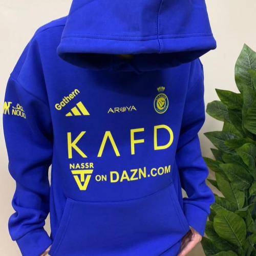 بلوفر شتوي نادي النصر لون ازرق الجديد 2025