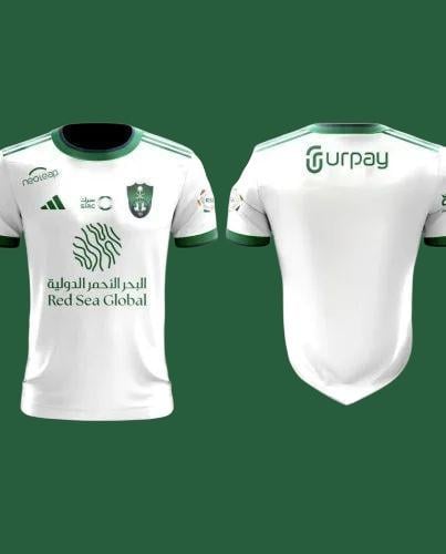 تيشيرت الاهلي اللون الابيض الجديد 2024