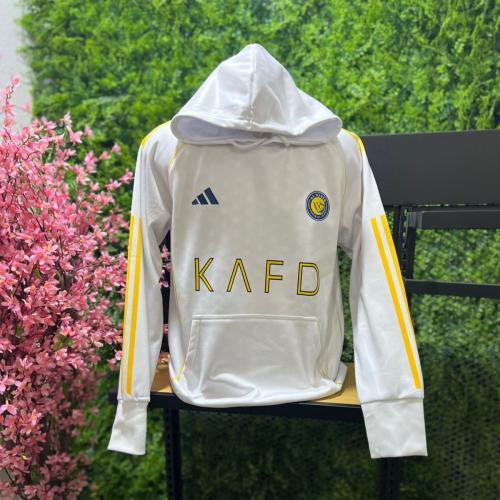 بلوفر شتوي نادي النصر الوان الابيض