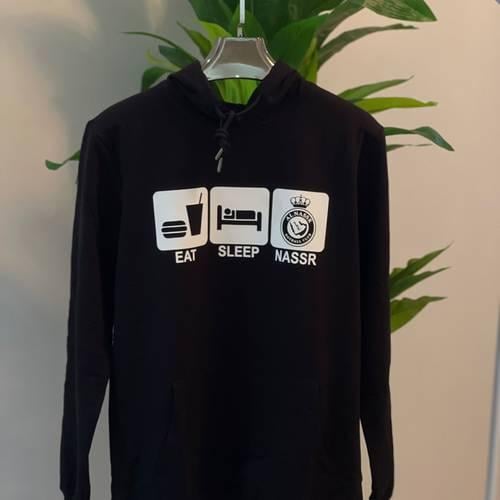 هودي نادي النصر اللون الاسود