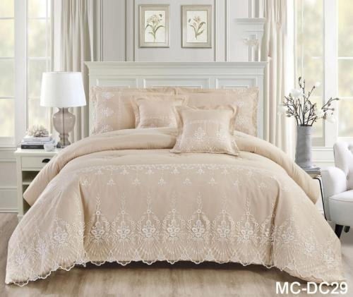 لحاف نفرين 6 قطع منفوخ دانتيل