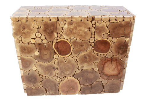 مدخل خشب طبيعي