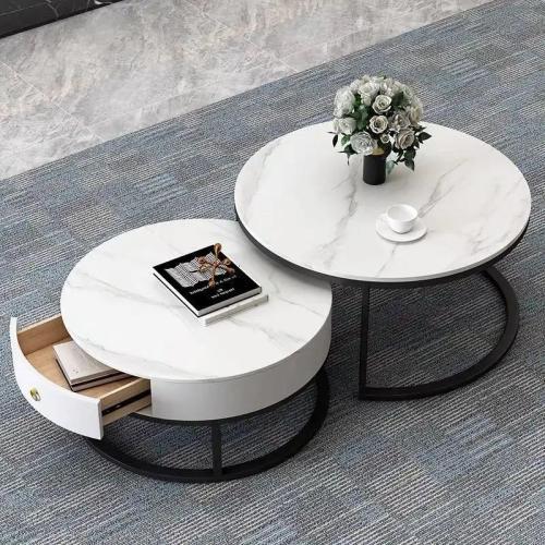 طقم طاولتين متداخلة سيراميك