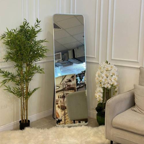 مرايا ضد الكسر صغير مع استاند فضي