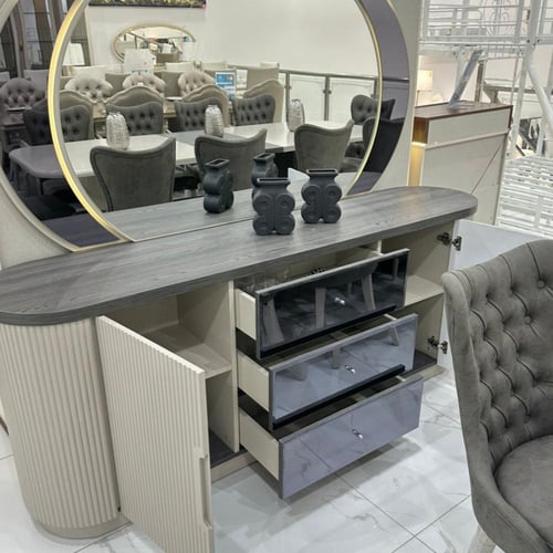 طاولة طعام تركي 10 و 12 كرسي مع بوفيه