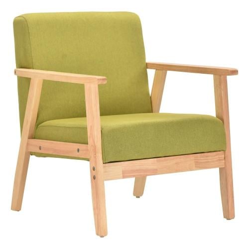 كرسي خشب ببيدن ظهر وجلسة قماش