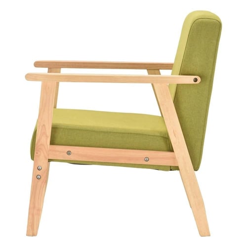 كرسي خشب ببيدن ظهر وجلسة قماش