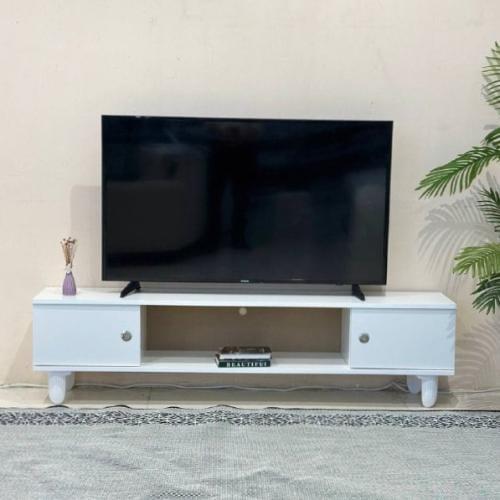 طاولة بلازما خشب لون أبيض 160 سم